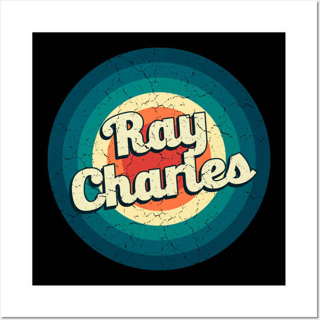 Graphic Ray Name Retro Vintage Circle Wall Art by Mysterious Astral City